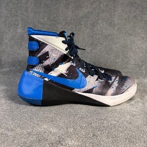 Nike Hyperdunk 2015 Basketball Shoes High Top Sneakers Black Blue Mens 10.5